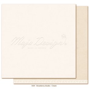 Mono baggrund Strawberry thief Cream 12x12