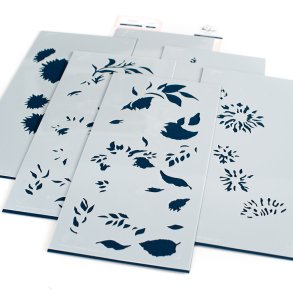 Sunflowers Washi layering stencil - Pinkfresh Studio