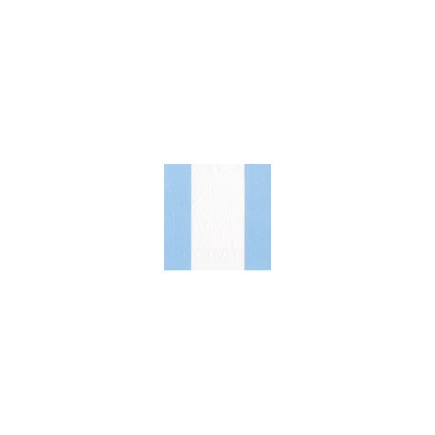 Frokost Serviet Bandol Stripe Light Blue 20 Stk