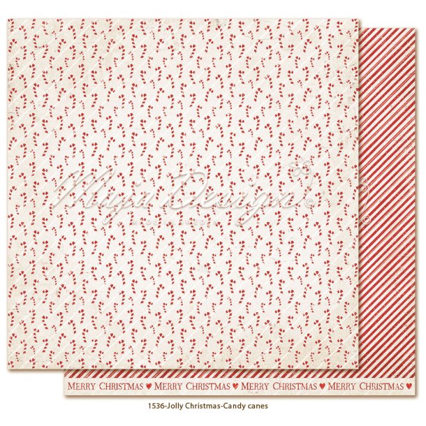 Maja design Jolly Christmas - Candy canes 12x12"