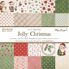 Papirblok Jolly Christmas 6x6