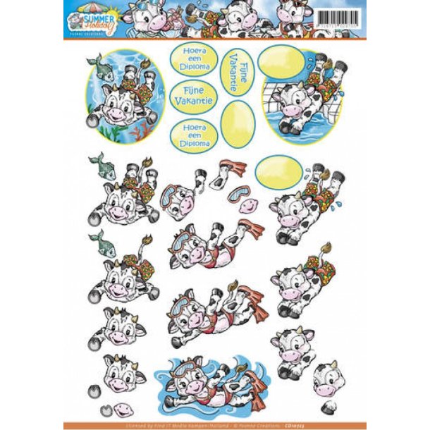 3d ark Yvonne Creations - Swimming - Summer Holiday CD10723 M21