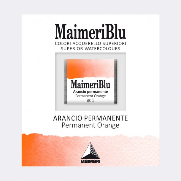 Permanent Orange 062 Maimeri Blu Watercolour 1/2 Pans