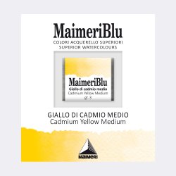Cadmium Yellow medium 083 Maimeri Blu Watercolour 1/2 Pans