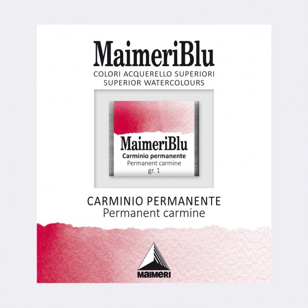 Permanent Carmine 167 Maimeri Blu Watercolour 1/2 Pans