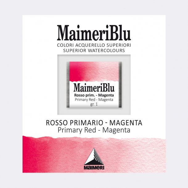 Primary Red-Magenta 256 Maimeri Blu Watercolour 1/2 Pans