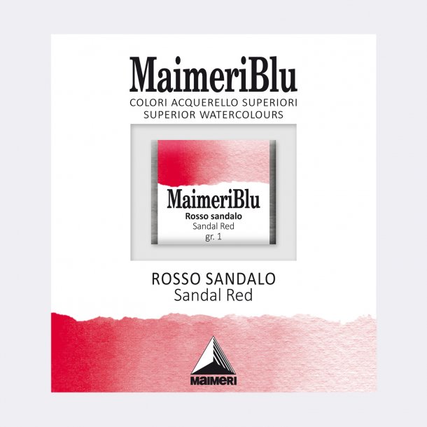 Sandal Red 263 Maimeri Blu Watercolour 1/2 Pans