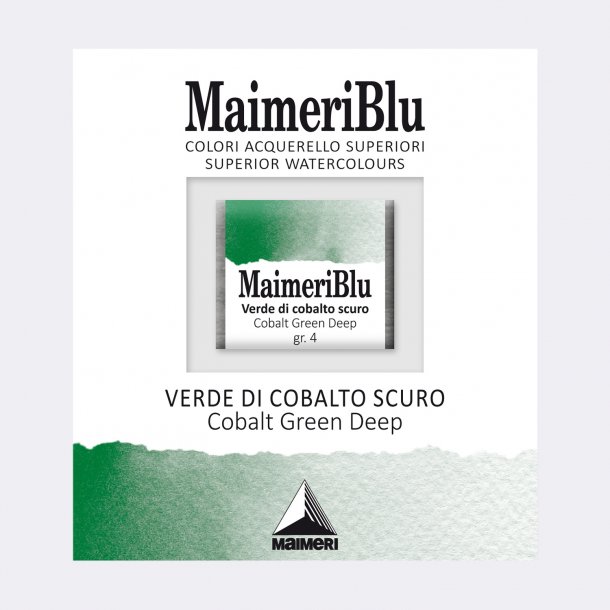 Cobalt Green Deep 317 Maimeri Blu Watercolour 1/2 Pans