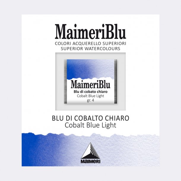 Cobalt Blue 373 Maimeri Blu Watercolour 1/2 Pans