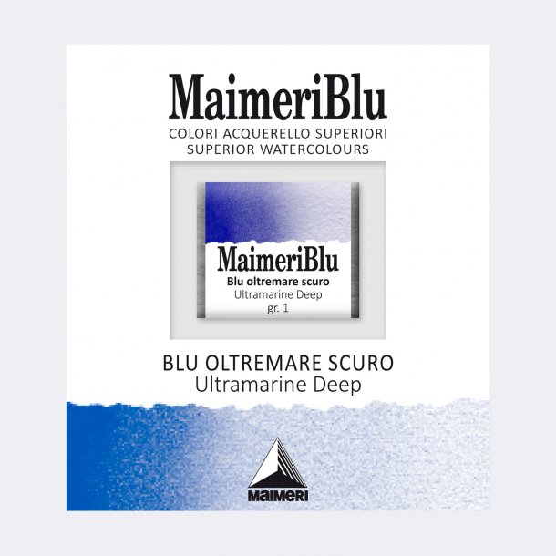 Ultramarine deep 392 Maimeri Blu Watercolour 1/2 Pans 