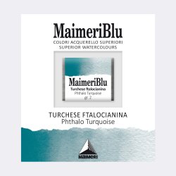 Phthalo Turquoise 431 Maimeri Blu Watercolour 1/2 Pans