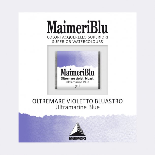 Ultramarine Blue 441 Maimeri Blu Watercolour 1/2 Pans 