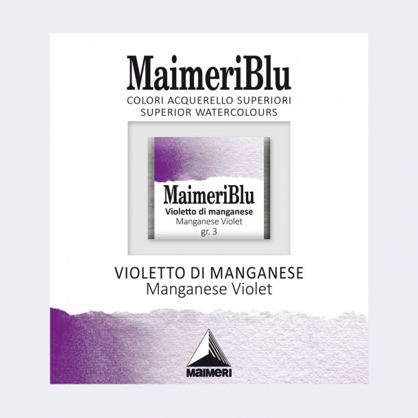 Manganse Violet 458 Maimeri Blu Watercolour 1/2 Pans 