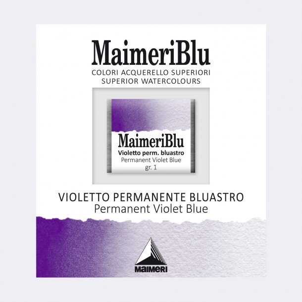 Perm. Violet Blueish 463 Maimeri Blu Watercolour 1/2 Pans