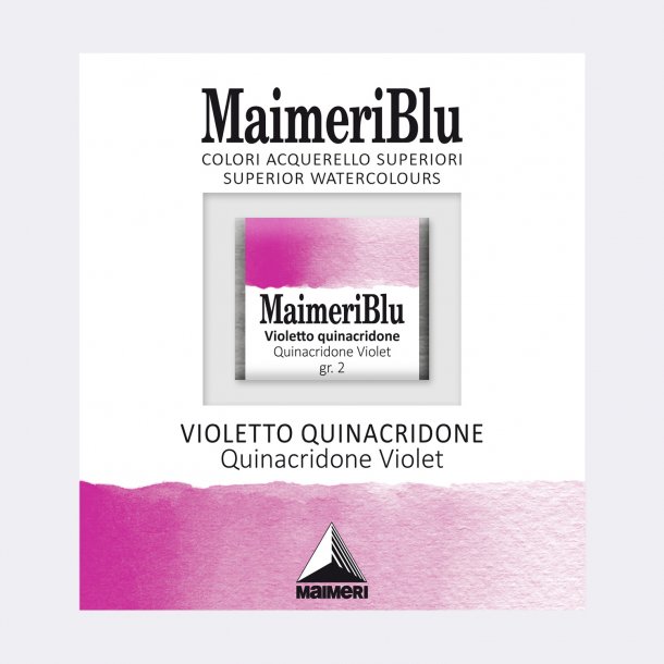 Quinacridone Violet 466 Maimeri Blu Watercolour 1/2 Pans