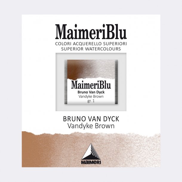 Vandyke Brown 484 Maimeri Blu Watercolour 1/2 Pans