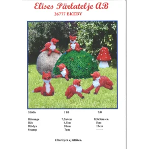 Perleopskrift Elises S1606 (svensk)