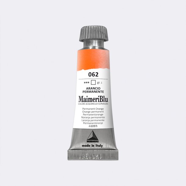 Permanent Orange 062 Maimeri Blu Watercolour 12 ml Tube