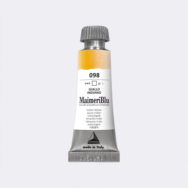 Indian Yellow 098 Maimeri Blu Watercolour 12 ml Tube