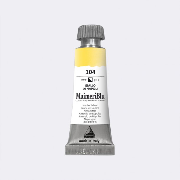 Naples Yellow 104 Maimeri Blu Watercolour 12 ml Tube