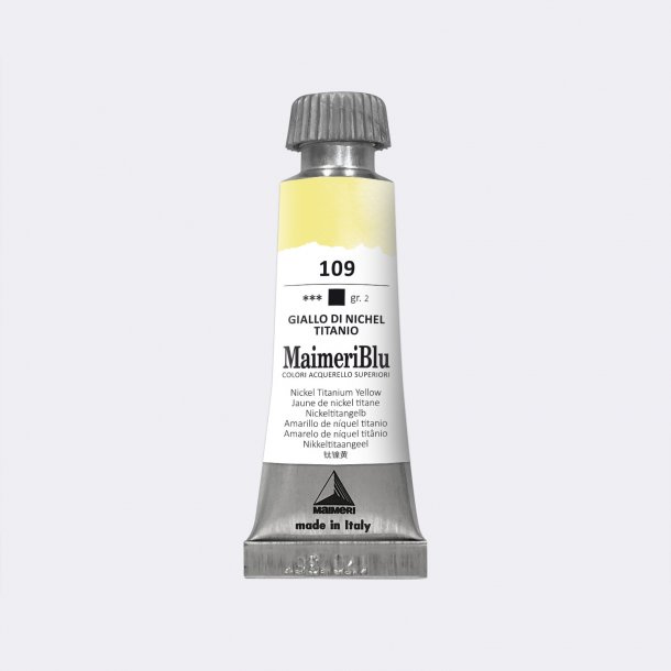 Nickel Titan Yellow 109 Maimeri Blu Watercolour 12 ml Tube