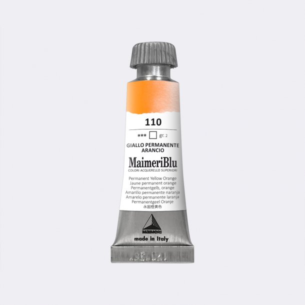 Permanent Orange 110 Maimeri Blu Watercolour 12 ml Tube