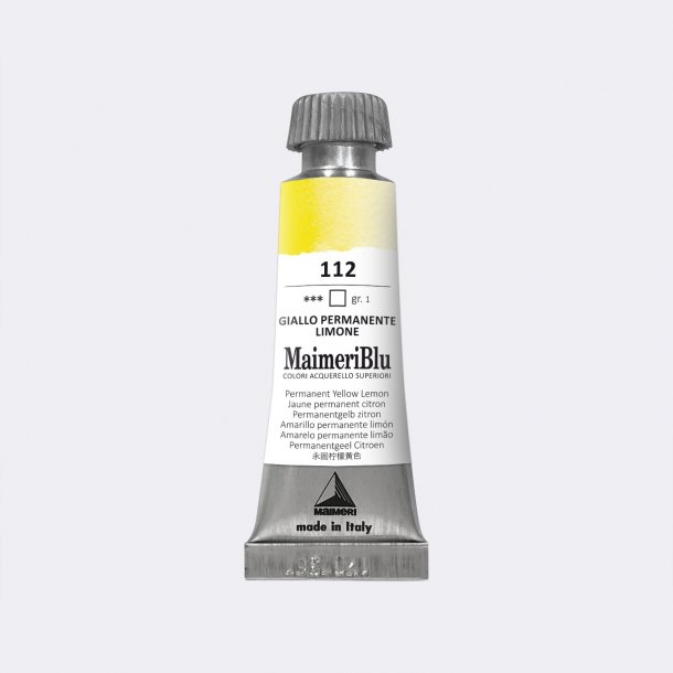 Permanent Yellow lemon 112 Maimeri Blu Watercolour 12 ml Tube