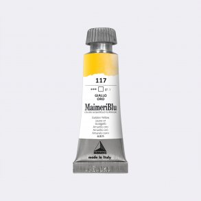 Golden Yellow 117 Maimeri Blu Watercolour 12 ml Tube