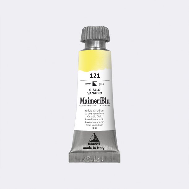 Yellow Vanadium 121 Maimeri Blu Watercolour 12 ml Tube