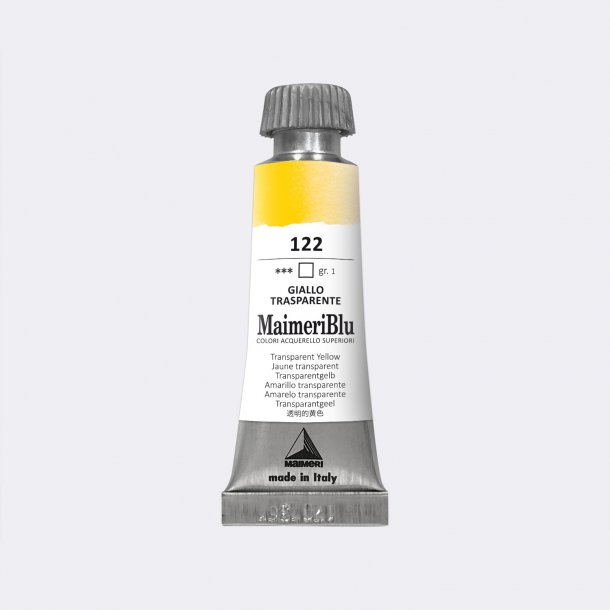 Transparent Yellow 122 Maimeri Blu Watercolour 12 ml Tube