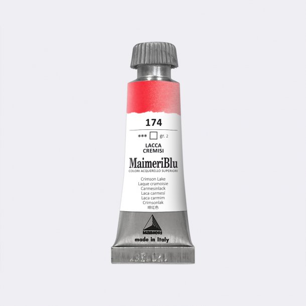 Crimson Lake 174 Maimeri Blu Watercolour 12 ml Tube