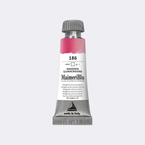 Magenta Quinacridone 186 Maimeri Blu Watercolour 12 ml Tube