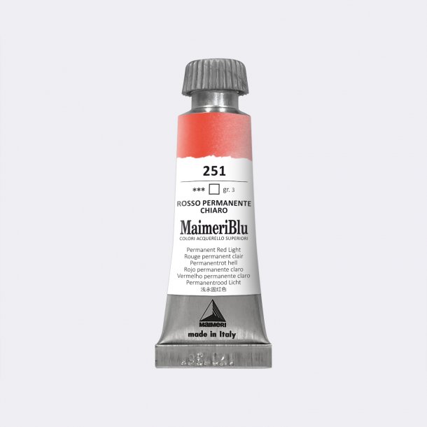 Permanent Red Light 251 Maimeri Blu Watercolour 12 ml Tube