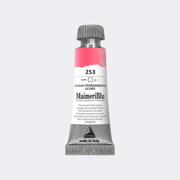 Permanent Red Deep 253 Maimeri Blu Watercolour 12 ml Tube