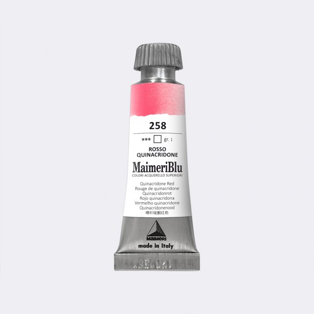 Quinacridone Red 258 Maimeri Blu Watercolour 12 ml Tube