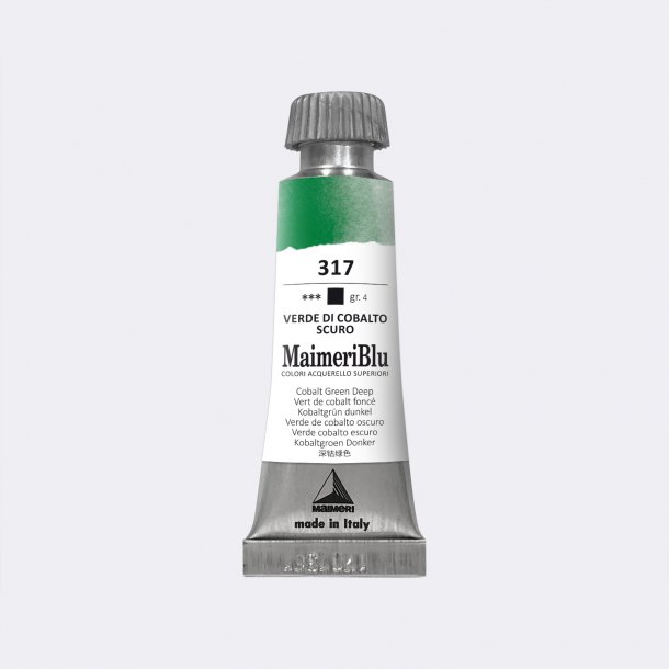 Cobalt Green Deep 317 Maimeri Blu Watercolour 12 ml Tube