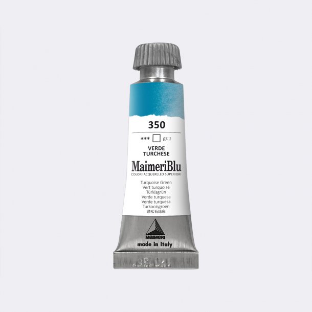 Turquoise Green 350 Maimeri Blu Watercolour 12 ml Tube