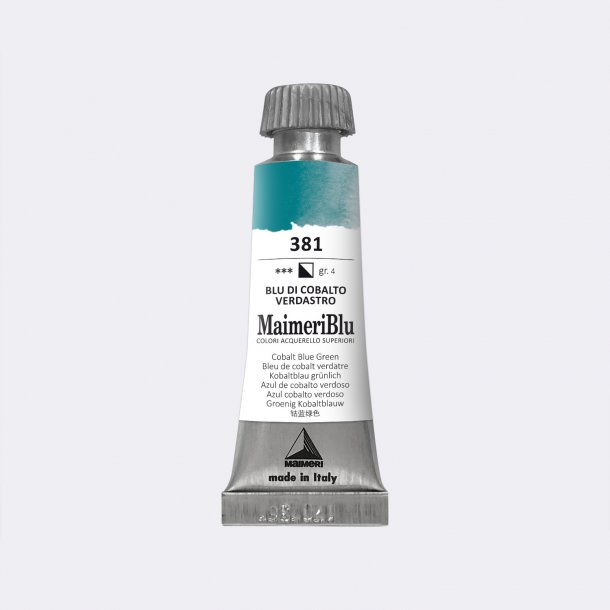 Cobalt Blue Green 381 Maimeri Blu Watercolour 12 ml Tube