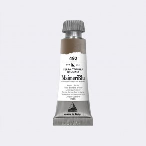 Burnt Umber 492 Maimeri Blu Watercolour 12 ml Tube