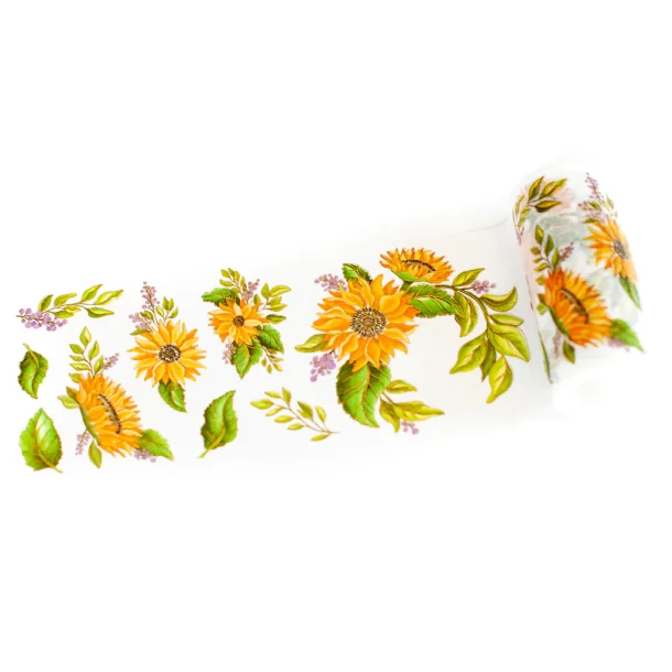 Sunflower FAll Version Washi tape 10 meter - Pinkfresh Studio