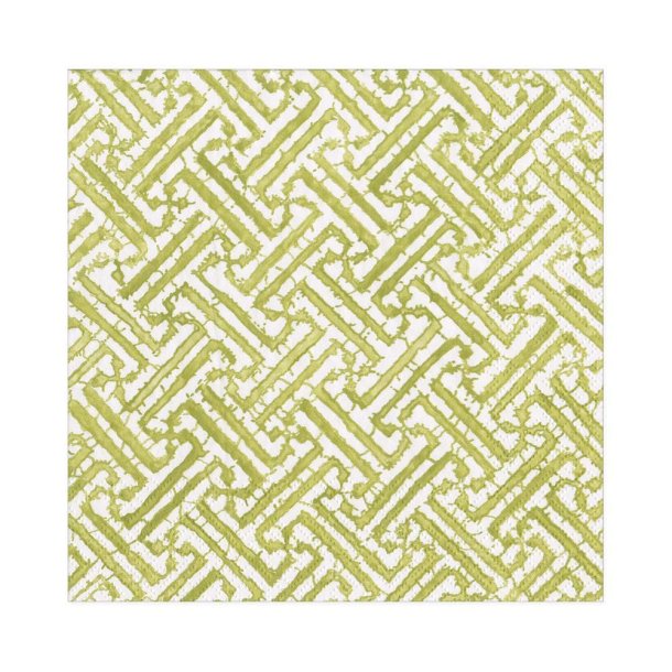 Frokost serviet Fretwork Moss green 20stk