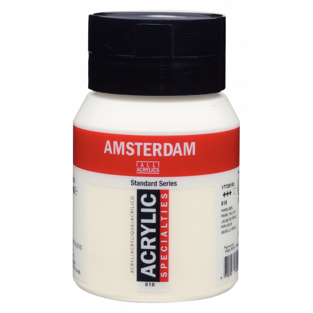 Amsterdam Akrylmaling 500 ML. "Pearl Yellow 818"