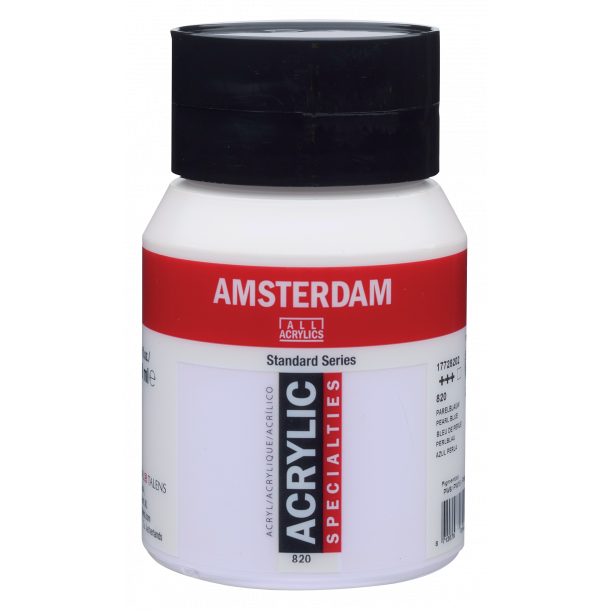 Amsterdam Akrylmaling 500 ML. "Pearl Blue 820"