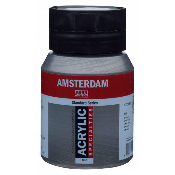 Amsterdam Akrylmaling 500 ML. "Graphite 840"