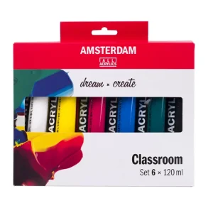 Amsterdam Akrylmaling Classroom st med 6 x 120 ML
