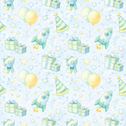 Papirblok Tillykke med f�dselsdagen 15 x 15 cm - Luna Hobby