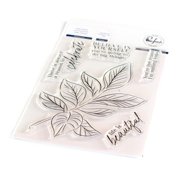 Detailed Leaf Stempel - Pinkfresh Studio