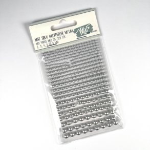 Halvperle selvklb. mix str. Mat slv ca. 329stk