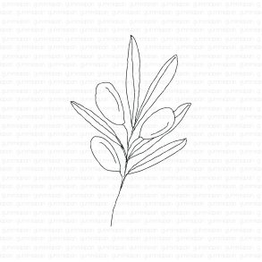 Gummistempel Olivkvist gummiapan -ST30