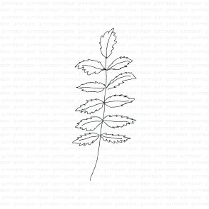 Gummistempel Bald til blodtopp gummiapan ST18